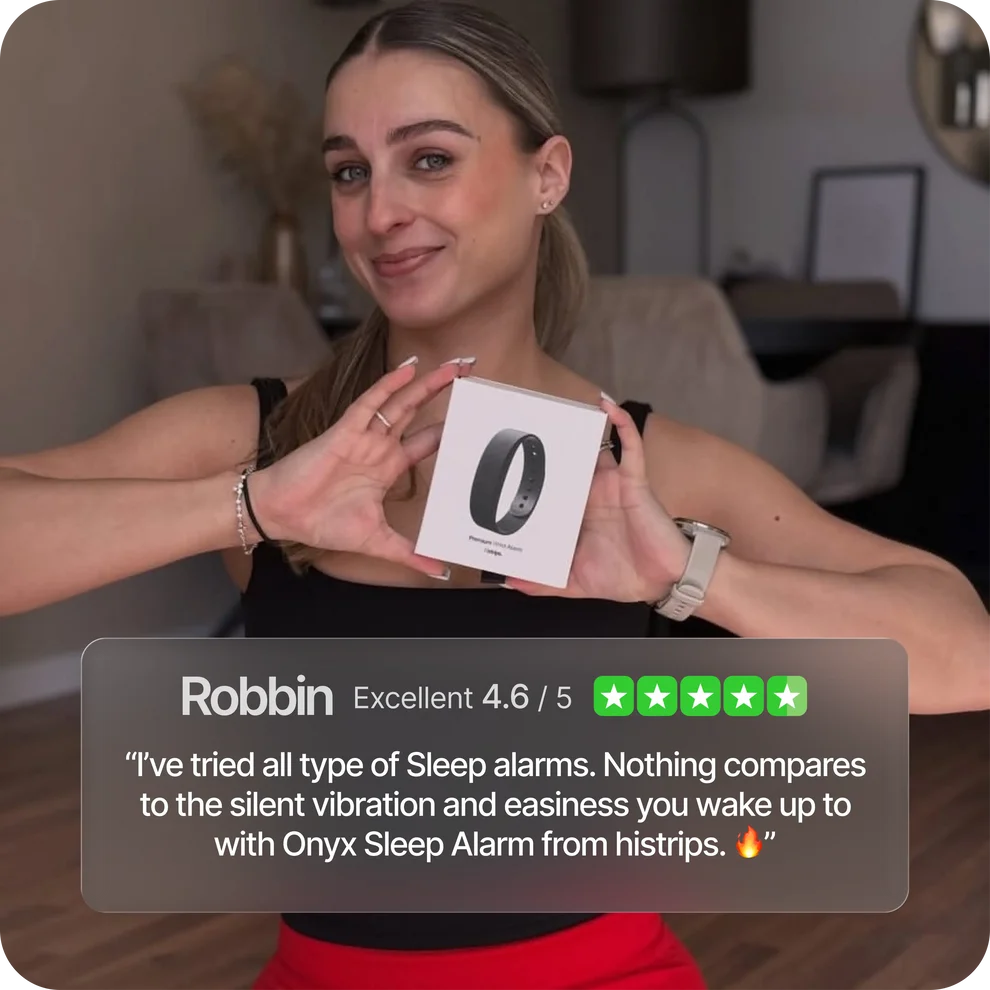Silent vibrating alarm clock – features two vibration intensity levels.