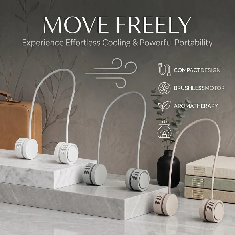 Portable Neck Fans, Hands-Free USB Personal Fan