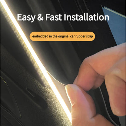 Universal Car Trunk LED Light Strip – Tool-Free No-Damage Cargo Area Lighting Upgrade