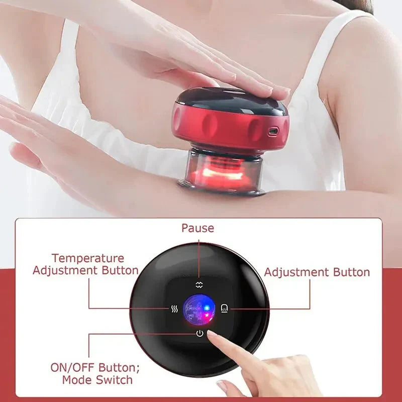⚡🔥✨Professional Body Relief Device – Smart Cupping Massager to Ease Soreness & Stiffness