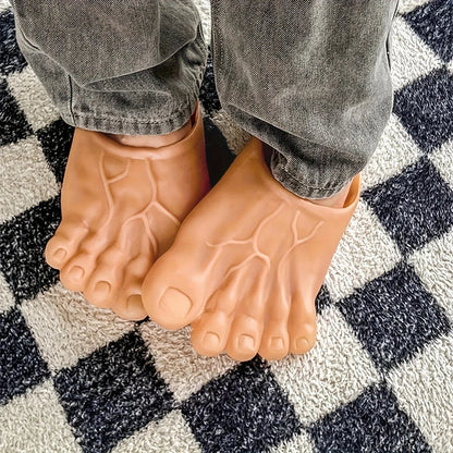 The Big Toe Energy Slides – Realistic Giant Foot Slippers.