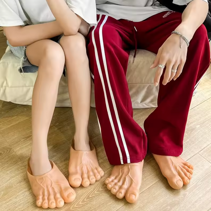 The Big Toe Energy Slides – Realistic Giant Foot Slippers.