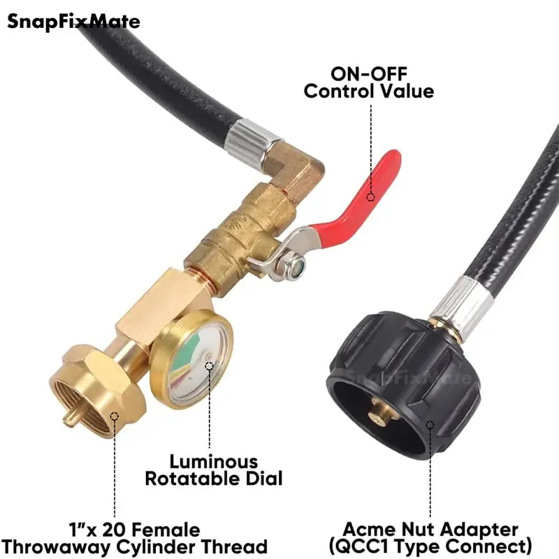 🔥🎁🔥36 Inch Propane Gas Tank Adapter Connector