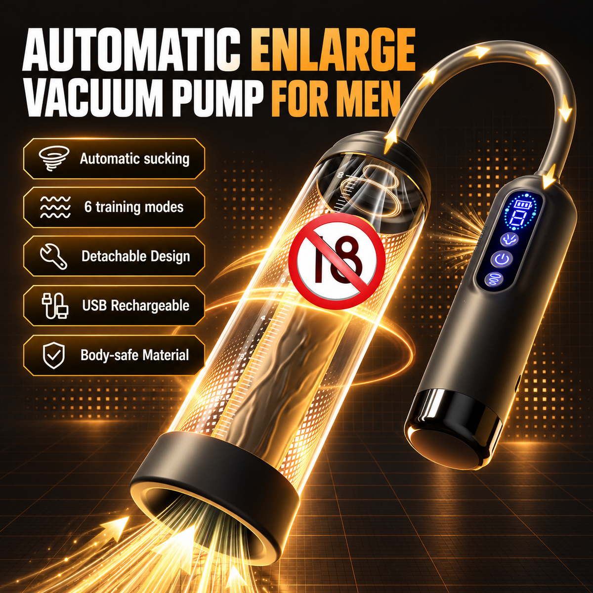 💪 BIGMAN Automatic Enlargement Pump Device