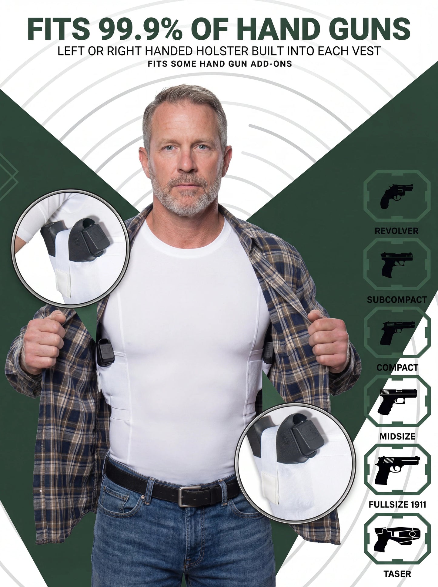 Hot Sale 60% OFF - Ghost Tee-Concealed Carry Crew Neck Tee