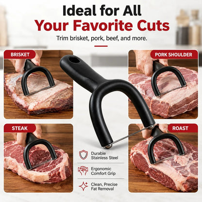 🥩 Handheld Fat Trimmer for Beef & Pork BBQ Prep