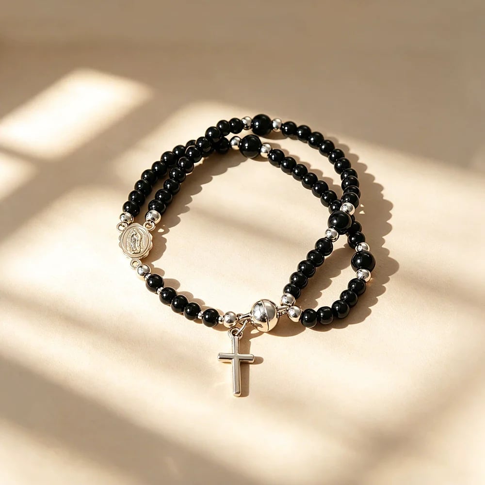 🔥🔥 ✝️Handcrafted rosary bracelets -  A Warm Companion for Your Faith Journey📿