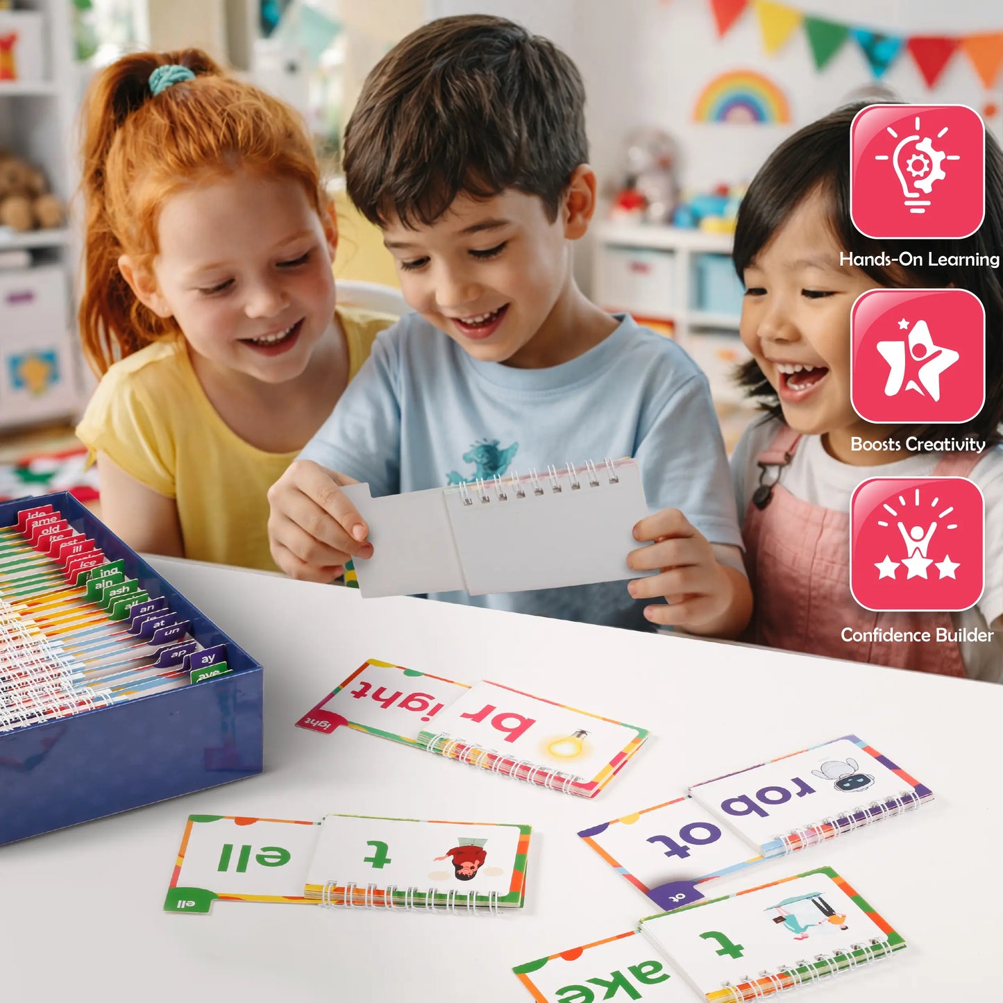 Phonics Flash Cards Word Family Build Book