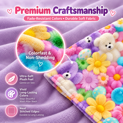 Cute Plush 3D Children's Throw Blanket