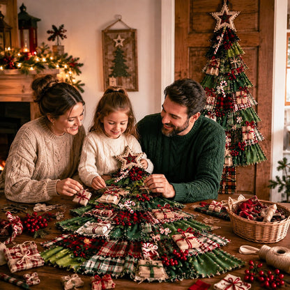 🔥😍Beginner-Friendly DIY Oversized Patchwork Christmas Tree Door Hanging Kit | Complete Kit with All Tools & Step-by-Step Guide Included 💕🎄