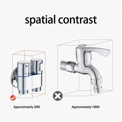 🔥 1-In-2-Handheld Out Dual Control Valve Bidet Sprayer for Toilet