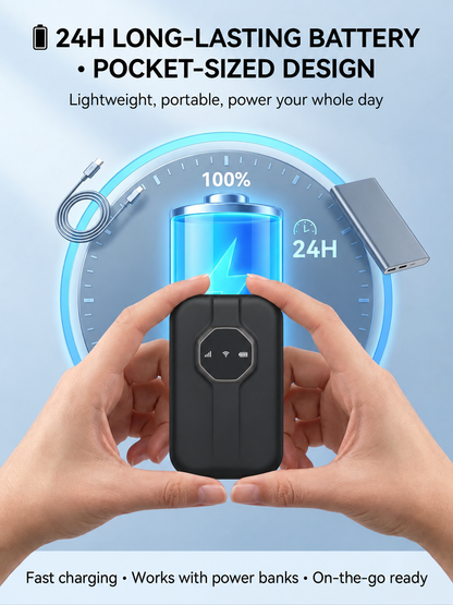 Portable Wi-Fi Router – Travel Hotspot & Multi-Device Connection