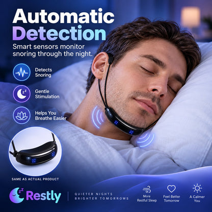 💤 Smart Anti-Snore Device. Stop Snoring, Start Sleeping Deeply.