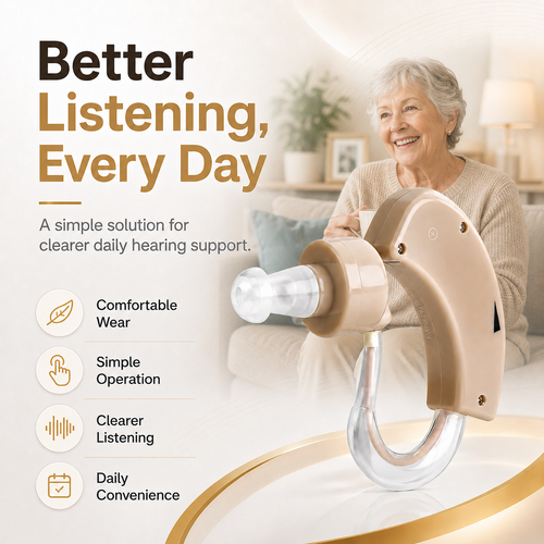 ClearSound Hearing Enhancer – Rechargeable Personal Sound Amplifier for Adults & Seniors