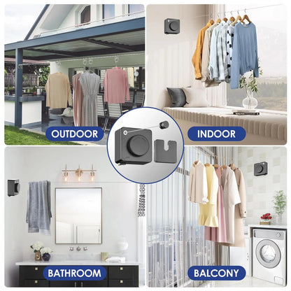 Adjustable Retractable Laundry Drying Rack