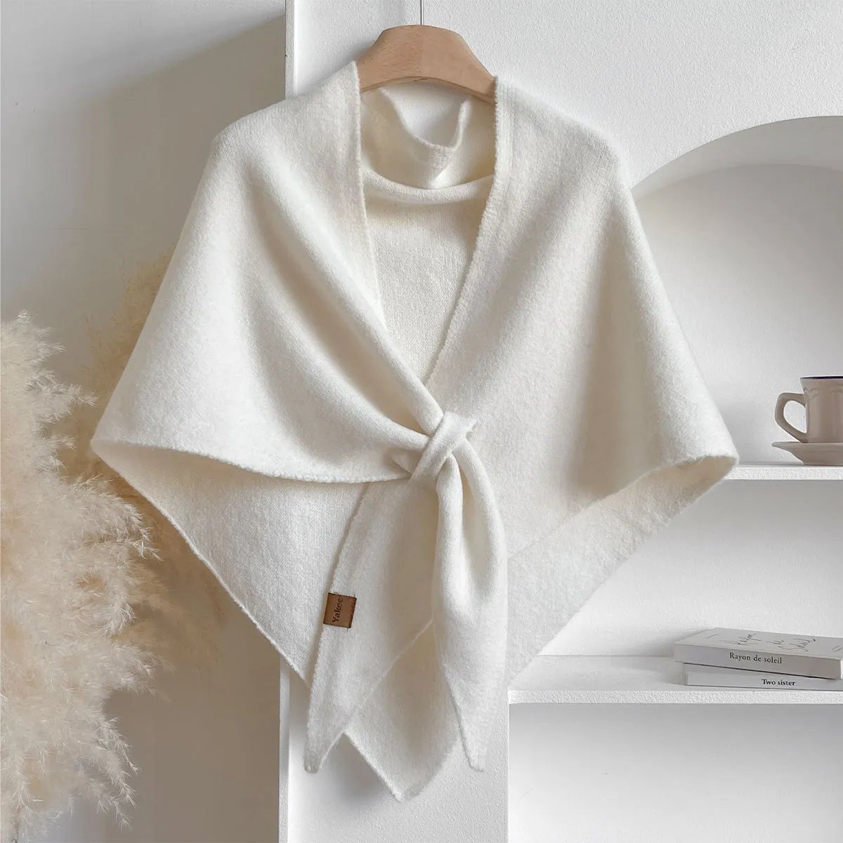 Women's Soft Cashmere Scarf – Cozy Solid-Color Shawl for Everyday Wear