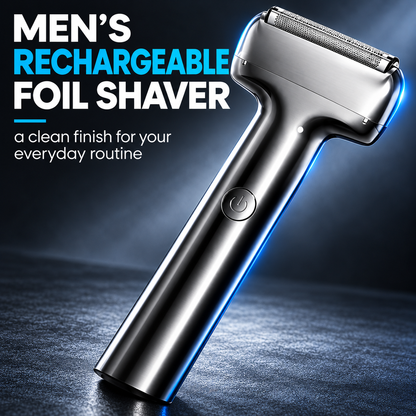 Men's Rechargeable Foil Electric Shaver – Wet & Dry Cordless Razor