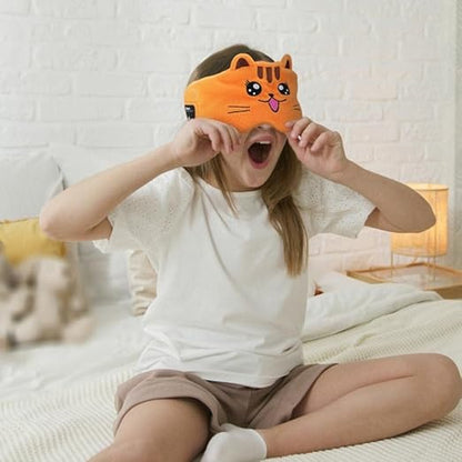 🔥HOT SALE 49% OFF🧒🎧Kids Bluetooth Sleep Mask Headband – 😴✨Super Soft Fleece With Thin Wireless Music Speakers for Travel Nap Bedtime