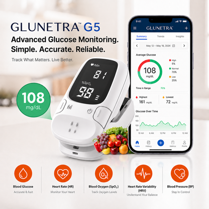 Non-Prick Portable Blood Sugar Monitor Multifunction Health Detecto
