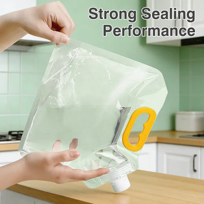 5 Counts Reusable Food Sealed Bags, leak proof design, prevent liquid spillage