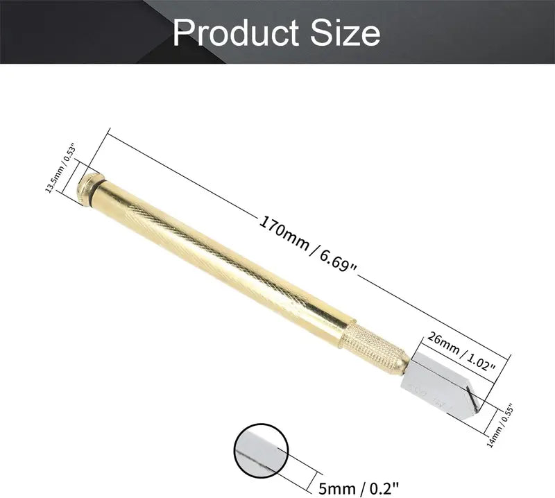 💥70% OFF Factory Clearance–Professional Diamond Glass Cutter with Alloy Handle Roller Wheel
