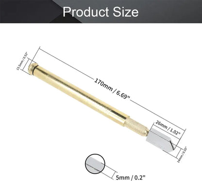💥70% OFF Factory Clearance–Professional Diamond Glass Cutter with Alloy Handle Roller Wheel