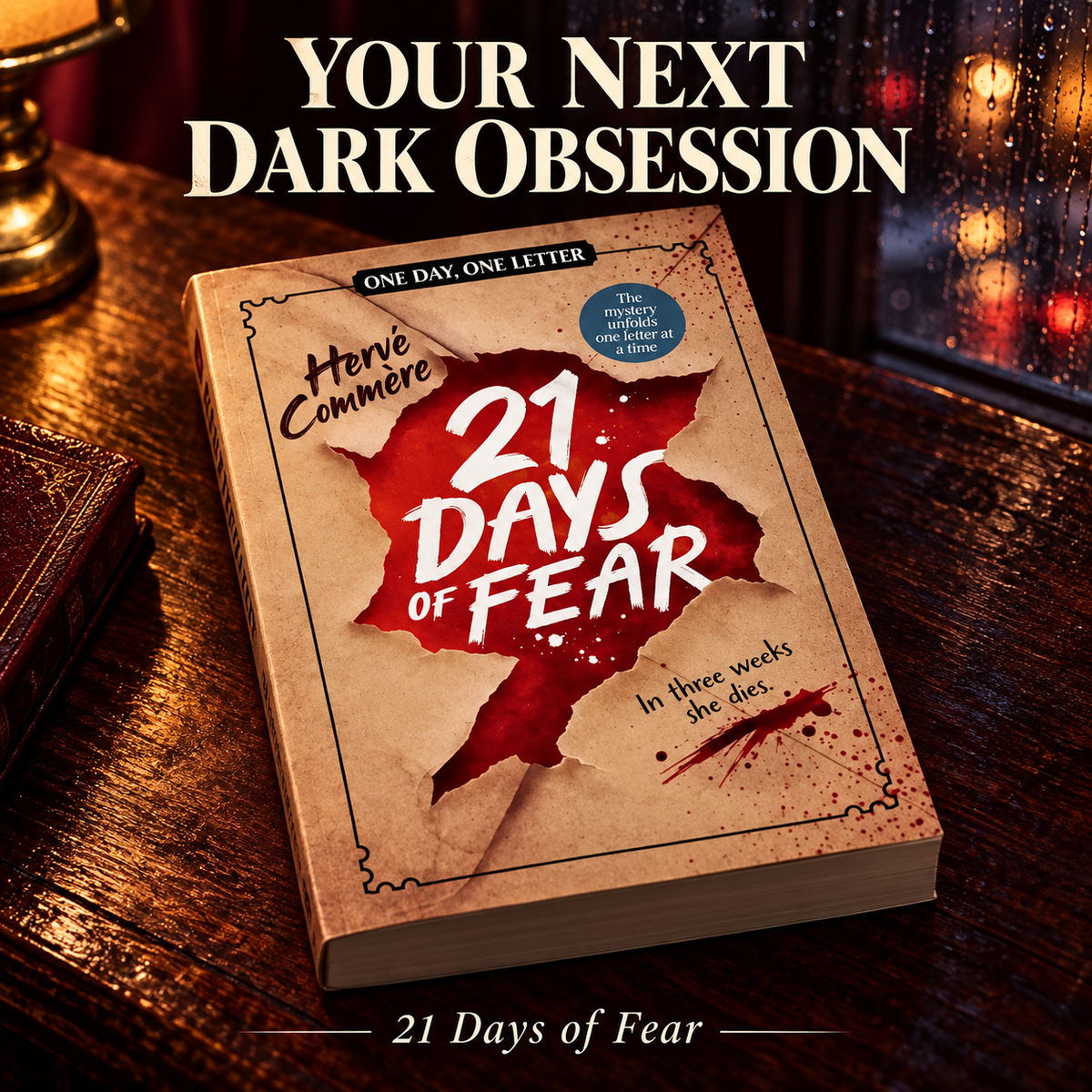 21 Days of Fear YA Thriller Paperback Book with Perforated Chapter Envelopes 📕