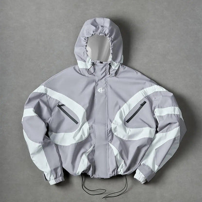 🔥Menswear Stylish Futuristic Techwear Windbreaker Coat