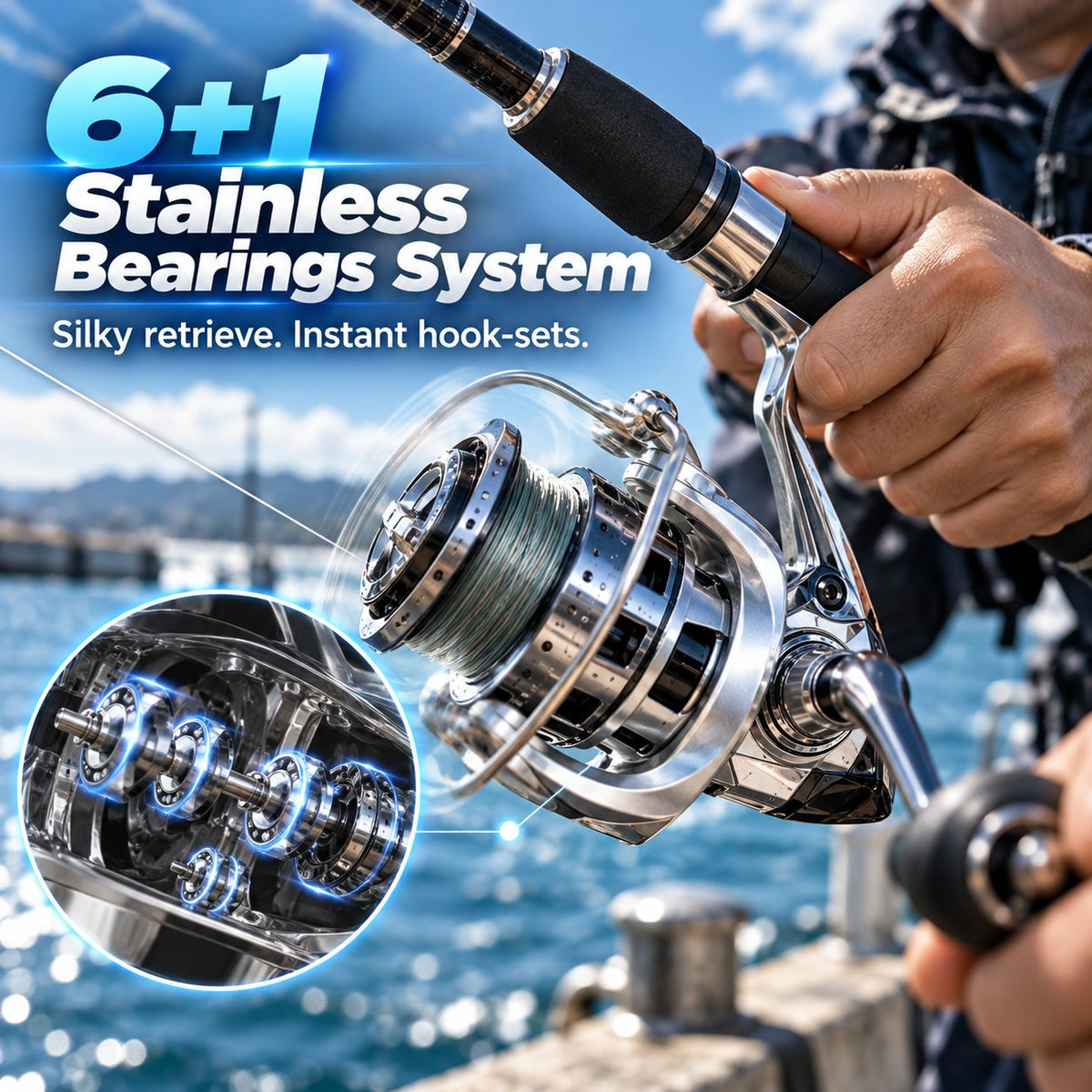 Single-Hand Jigging Reel – Compact, Easy-Control Fishing Reel for Anglers 🎣