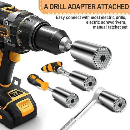 🔧 Honeycomb Universal Wrench Socket Set – Multi‐Size, Labor‐Saving, Compact ✨