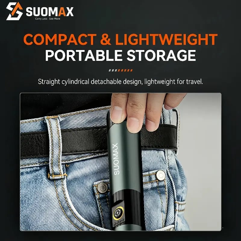 SUOMAX 5-in-1 Multi-Color LED Flashlight - High Lumens Rechargeable Tactical Torch