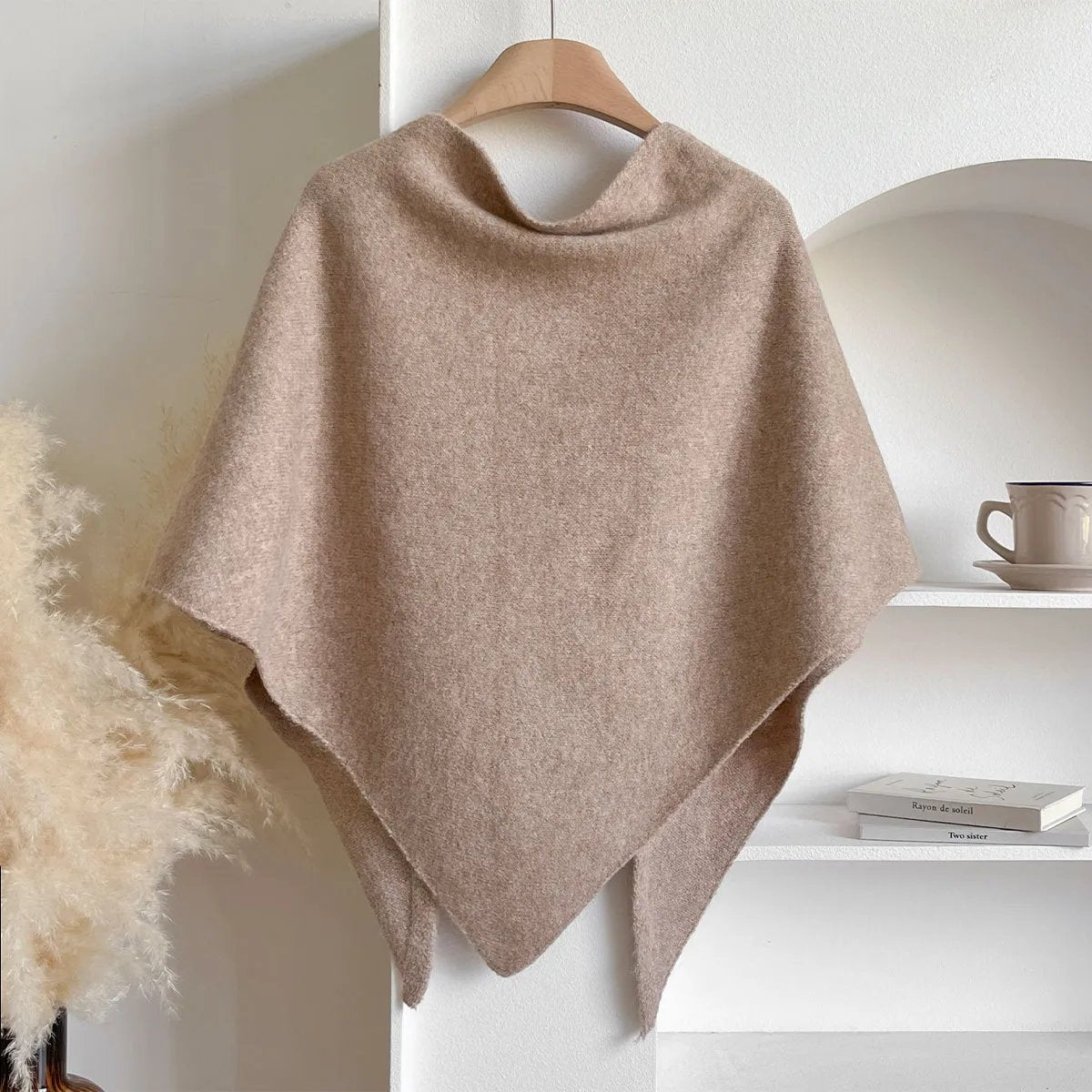 Women's Soft Cashmere Scarf – Cozy Solid-Color Shawl for Everyday Wear