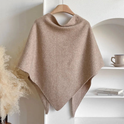 Women's Soft Cashmere Scarf – Cozy Solid-Color Shawl for Everyday Wear