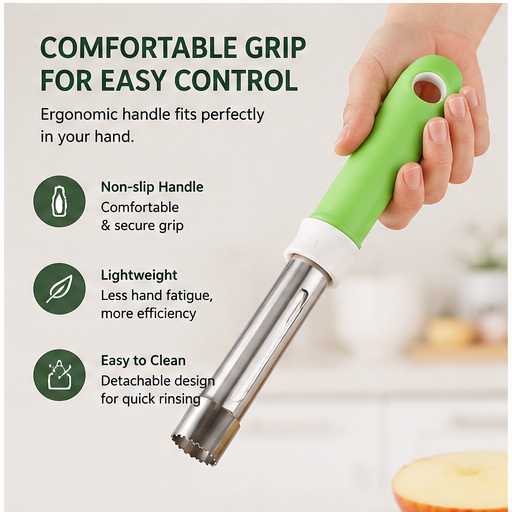 🔥3400+ sold🎁 2-in-1 Apple Corer & Peeler Tool | Stainless Steel
