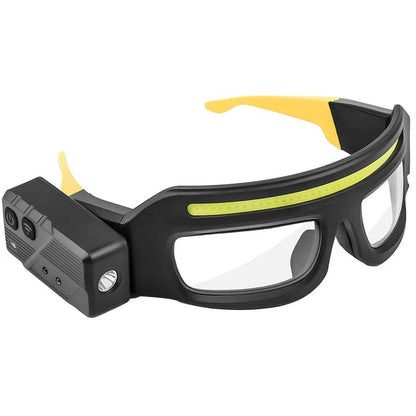 🔦 Rechargeable Motion Sensor Headlamp Glasses – Compact Hands-Free Lighting ✨
