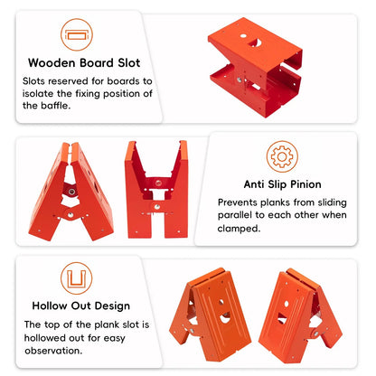 2Pcs Heavy Duty Sawhorse Brackets with Down Clamp