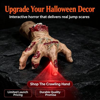 Latex Crawling Hand Decoration | Battery Operated Motion & Sound