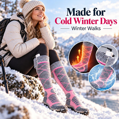 Stay Warm Anywhere – Rechargeable 3-Level Heated Socks