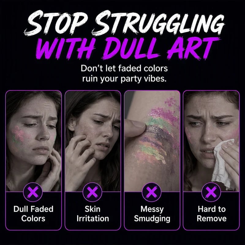Glow Party Neon Tattoo Markers