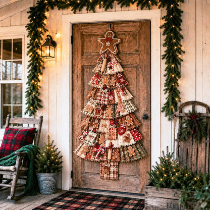 🔥😍Beginner-Friendly DIY Oversized Patchwork Christmas Tree Door Hanging Kit | Complete Kit with All Tools & Step-by-Step Guide Included 💕🎄