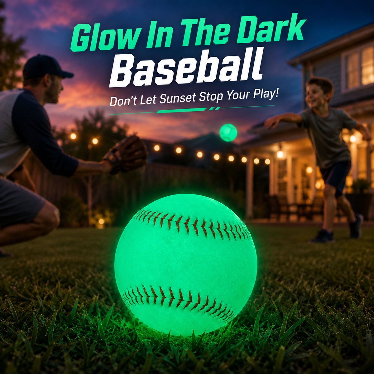 Glow-in-the-Dark LED Baseball