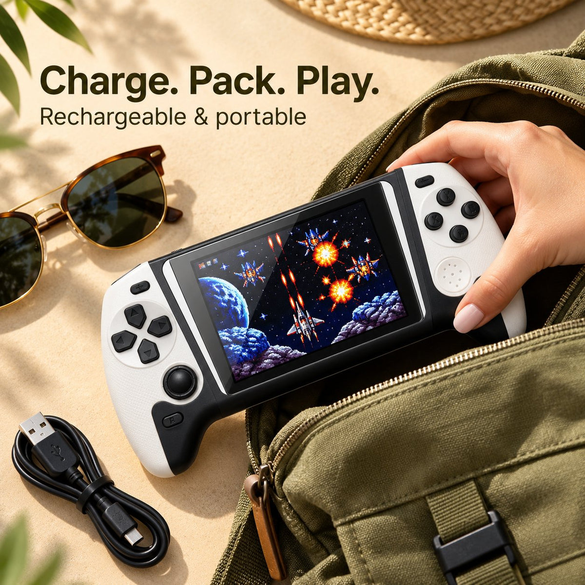 👾⏰Portable Retro Handheld Console