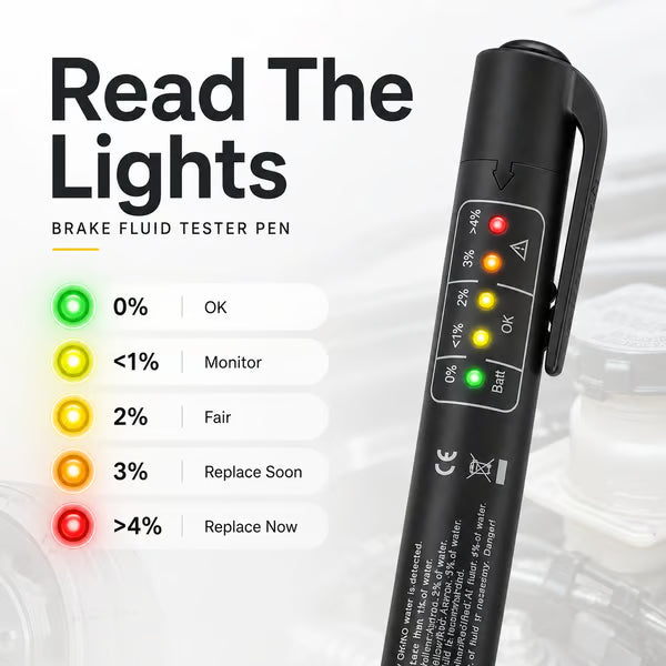 🛠️Battery Tester Car Brake Fluid Tester For Dot3/DOT4 Battery Liquid Digital