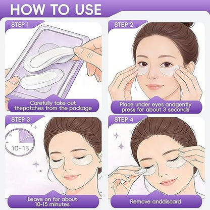 👁️👁️ WAKE UP LOOKING YEARS YOUNGER Hyaluronic Acid Microneedle Eye Mask