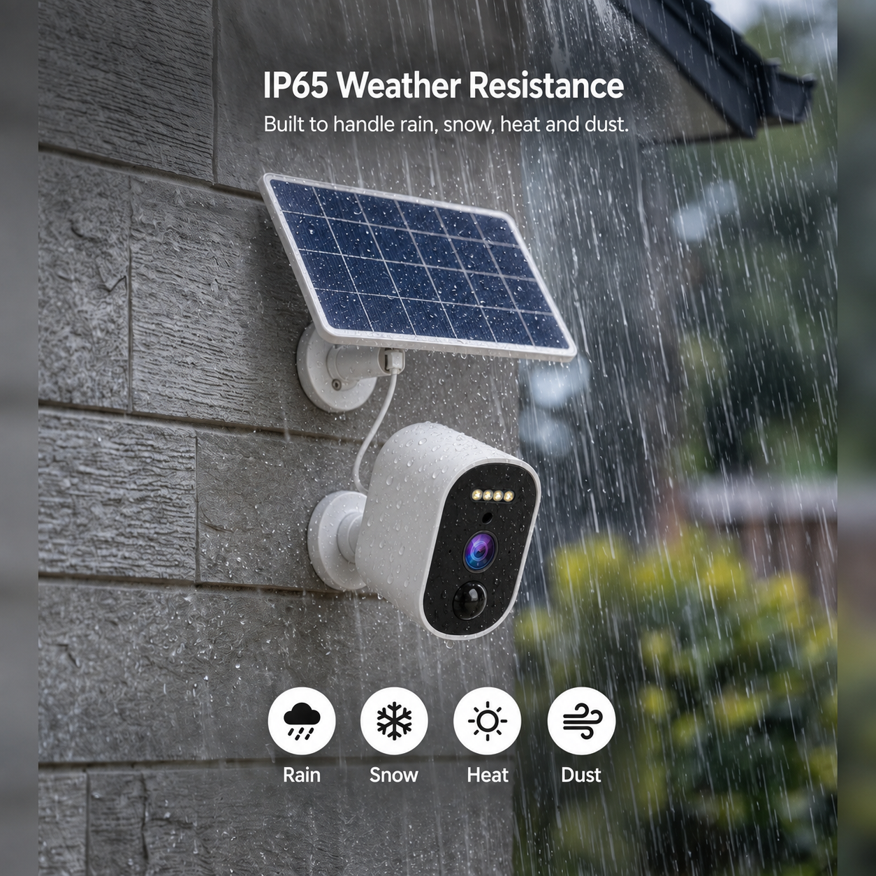 📷 Solar Cam Pan 2K – Outdoor Wireless PTZ Security Camera with Integrated Solar Panel, 360° Pan & Tilt, AI Person Tracking, Color Night Vision & IP65 Weatherproof
