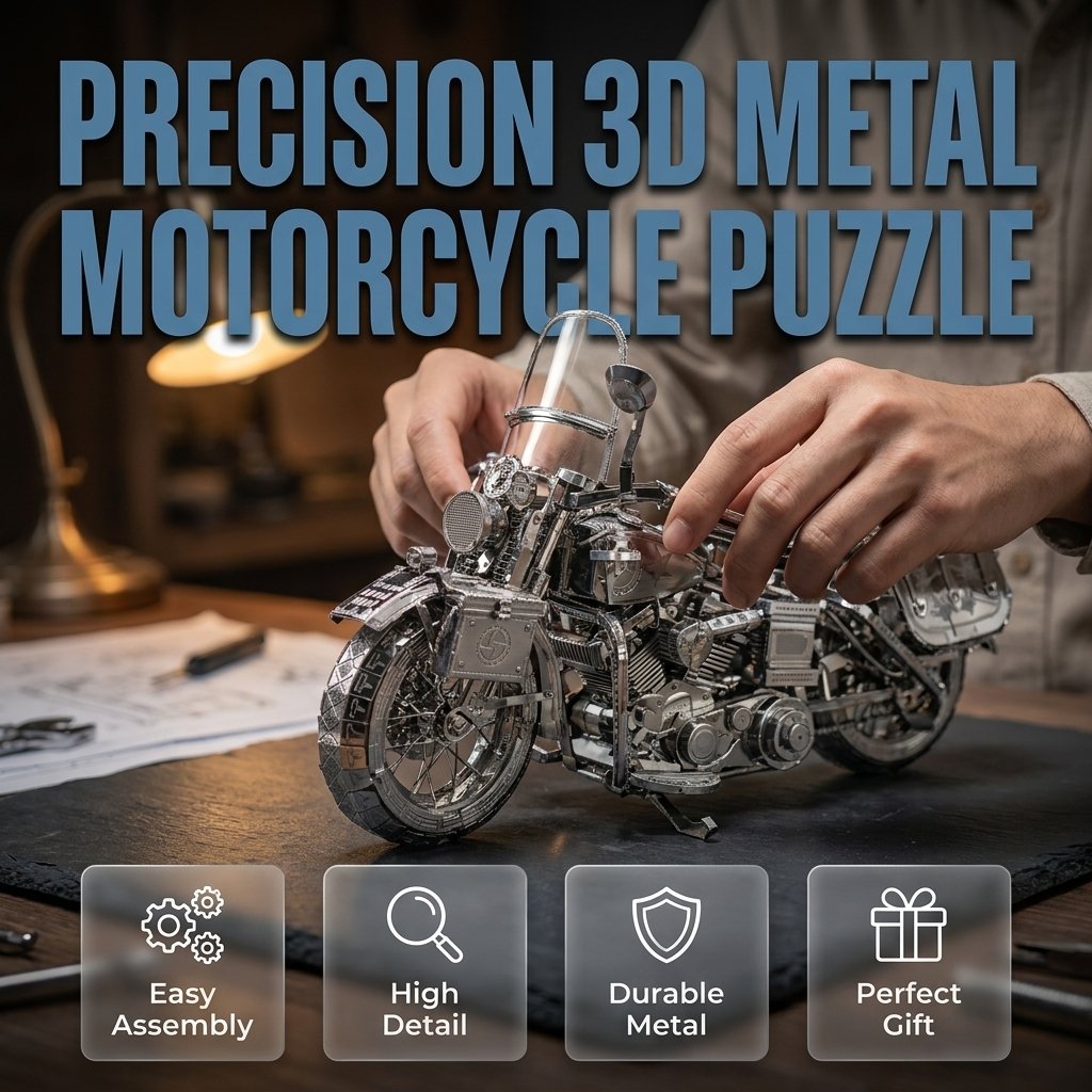 Silver 3D Metal Assembly Puzzle