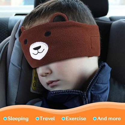 🔥HOT SALE 49% OFF🧒🎧Kids Bluetooth Sleep Mask Headband – 😴✨Super Soft Fleece With Thin Wireless Music Speakers for Travel Nap Bedtime