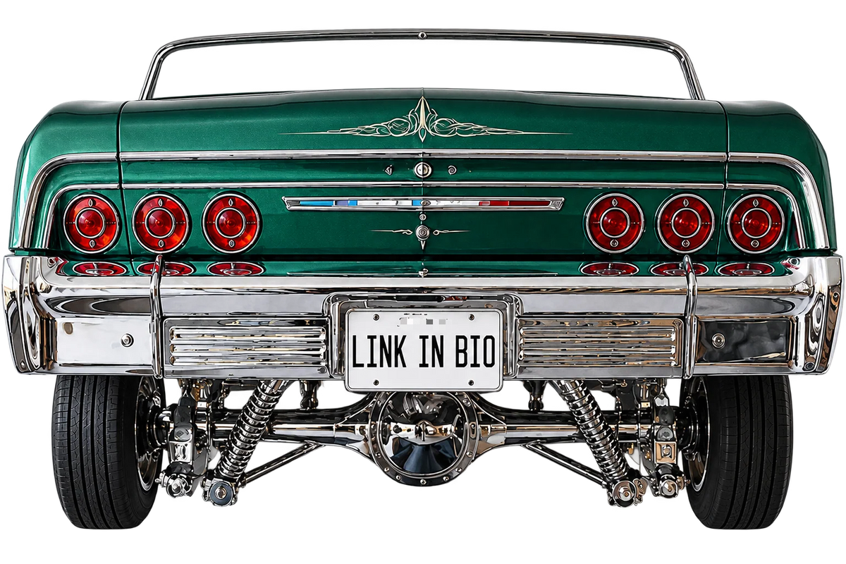 🚗 Classic Lowrider Car Rear Wall Shelf Lamp