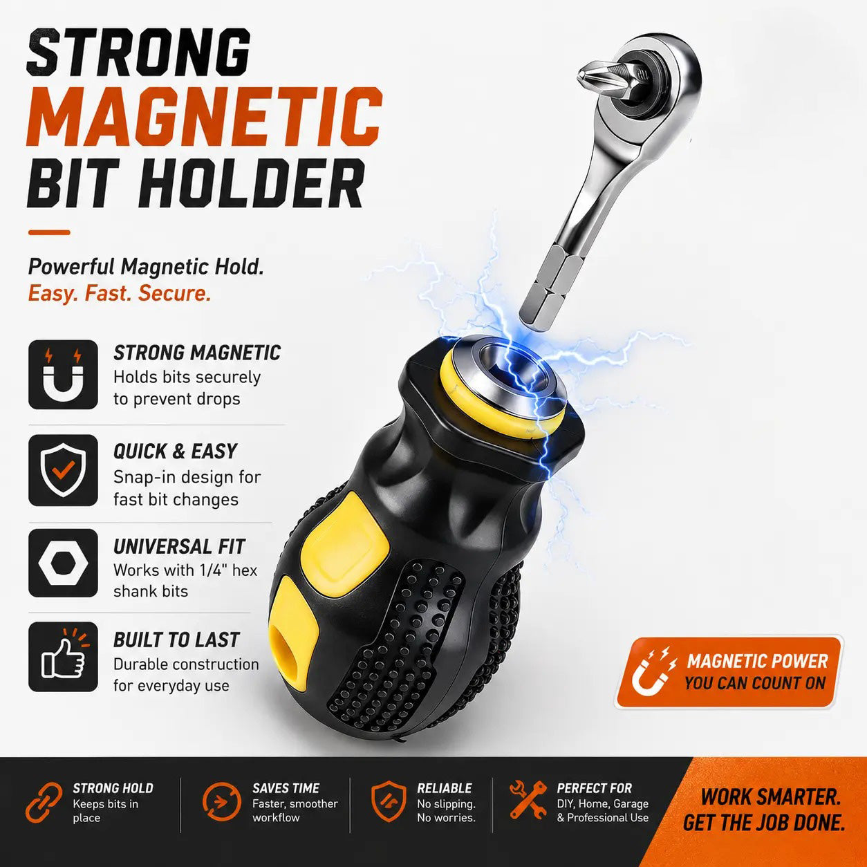 🛠️Tooth-Shaped Bit Holder – 28-Piece DIY Screwdriver Bit Set