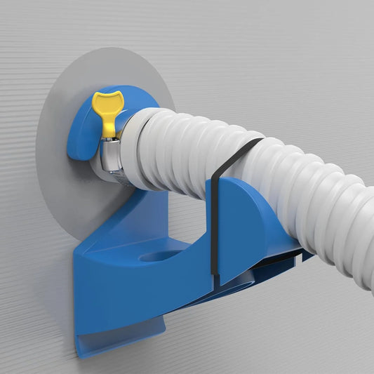 💧Upgraded Patented Pool Hose Holder for Above Ground Intex & Bestway Pipes-Blue